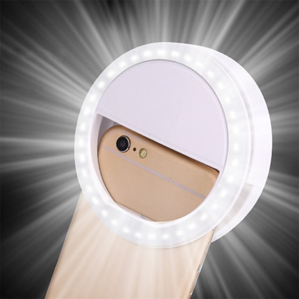 Smart Universal Cell Phone Clip On Selfie LED Light Ring