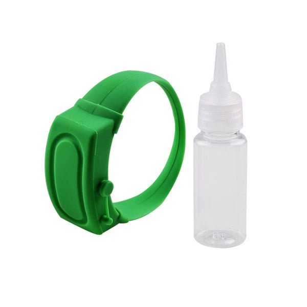 Hand Sanitizer Silicone  Wristband  With A Refilling Bottle