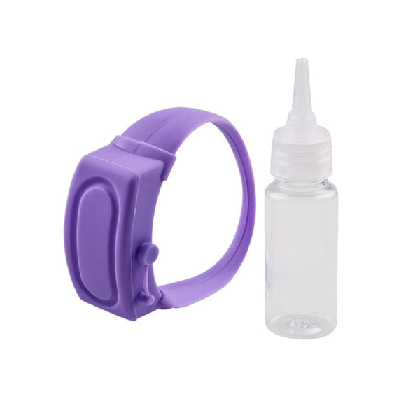 Hand Sanitizer Silicone  Wristband  With A Refilling Bottle