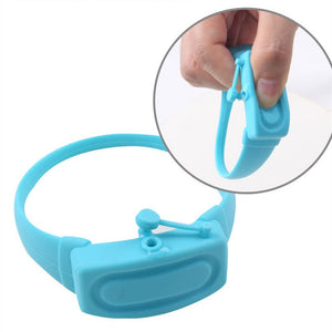 Hand Sanitizer Silicone  Wristband  With A Refilling Bottle