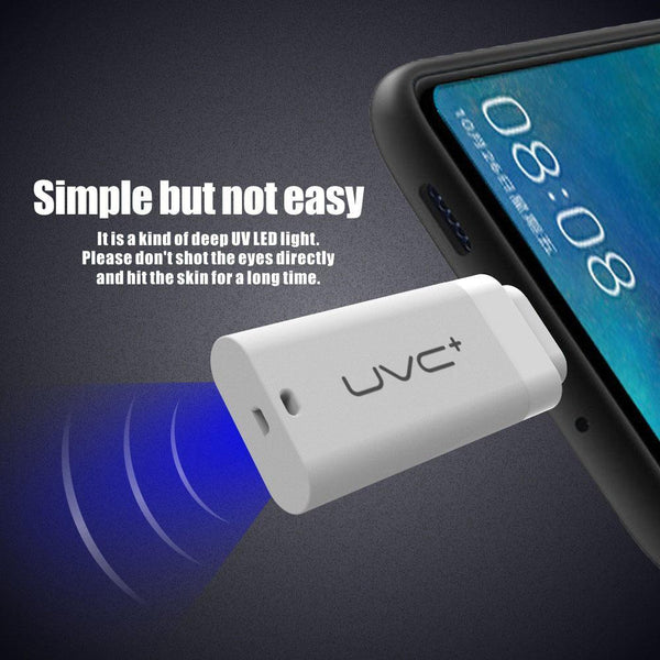 Mini USB Portable UVC LED DC5V Sterilizing Light That Attaches To Your Cell Phone