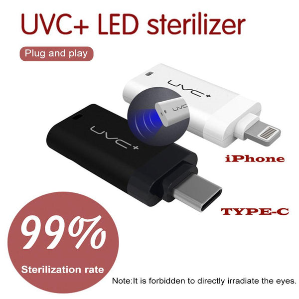 Mini USB Portable UVC LED DC5V Sterilizing Light That Attaches To Your Cell Phone